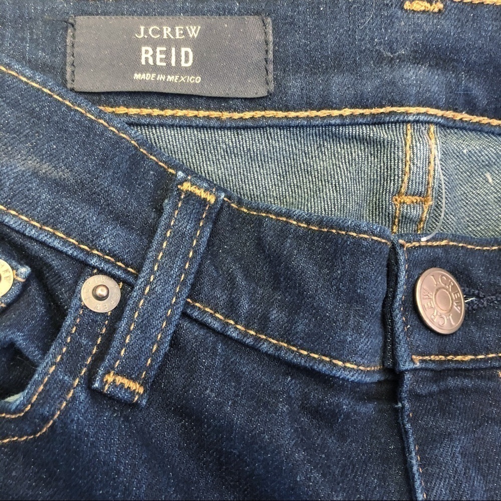 J. CREW NEW Reid Denim Dark Rinse Slim Fit Jeans Size 28 Tall - Picture 13 of 14